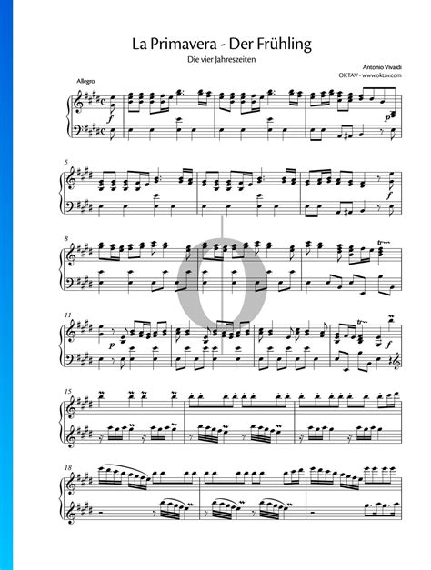 Concerto In E Major La Primavera (Spring) From The Four Seasons RV269, Op.8 No.1